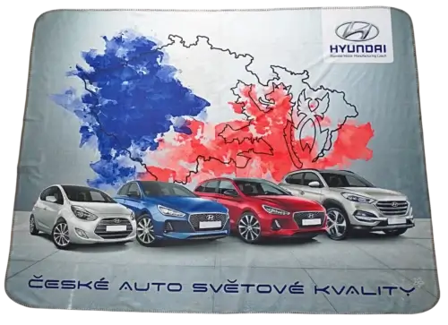 Deky s digitálnou potlačou loga