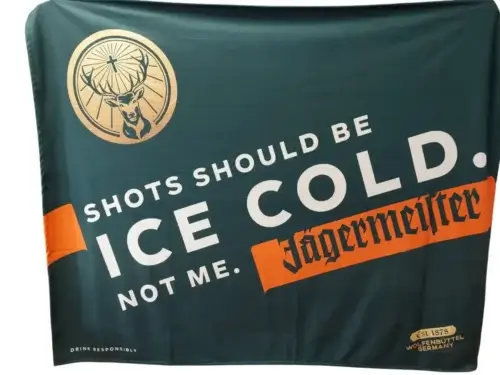 Deka s celoplošnou potlačou loga Jägermeister