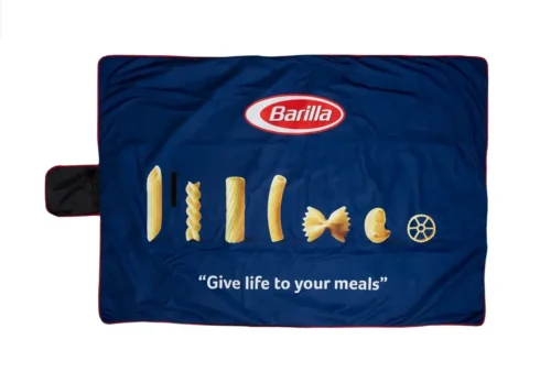 Reklamná deka Barilla so sieťotlačou - firemný darček