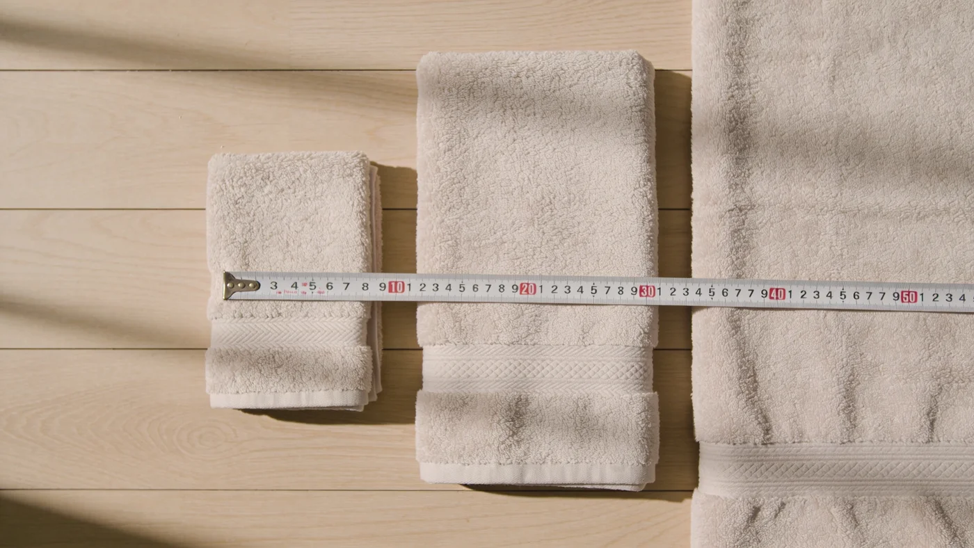 Rozmery a gramáž uterákov a osušiek: prehľadná tabuľka pre firmy, hotely a wellness