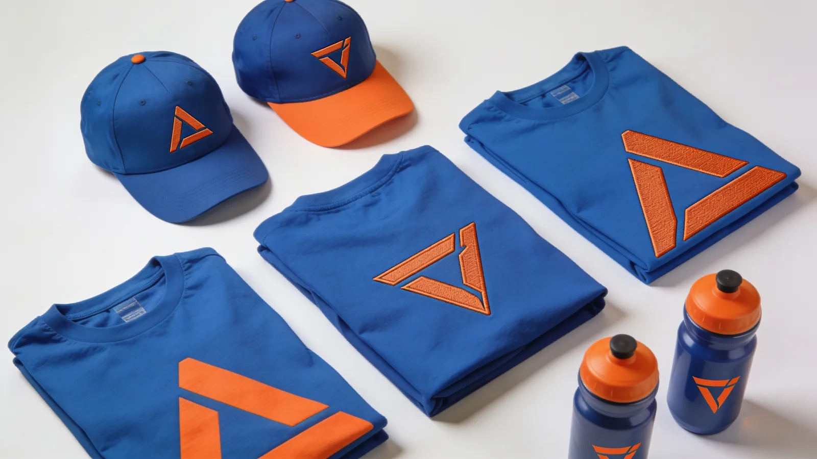 Tím vo firemných tričkách s logom na teambuildingových aktivitách v prírode