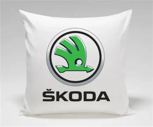 Cestovný vankúš Škoda s 3D výšivkou loga - prémiový autodarček